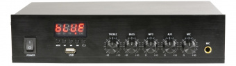РА-1040 Усилитель трансляционный 40Вт, 1 зона, MP3 (USB/Bluetooth/FM)