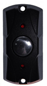 FE-100 (Черная) Кнопка накладная (С ПОДСВЕТКОЙ 12В)(Н.Р) 80*40*25мм (МЕТАЛЛ)
