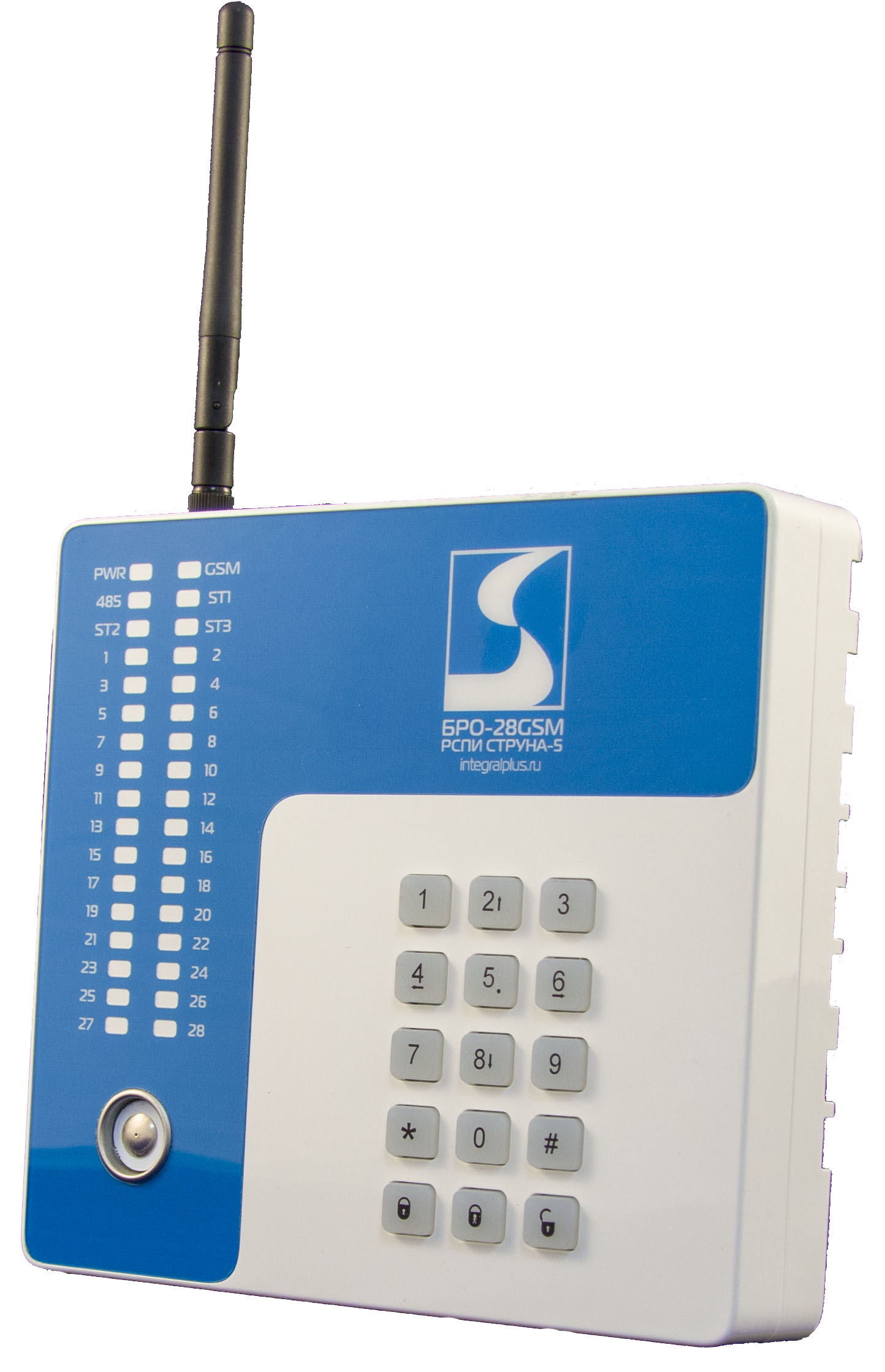 БРО-28 GSM Блок радиоканальный объектовый GSM, 4ШС, (28 беспроводных)